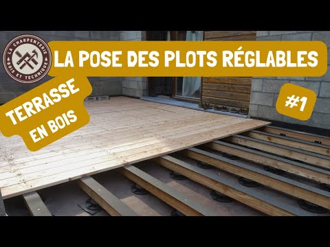 Construire une terrasse en bois sur plots réglables #1 La répartition et la pose des plots