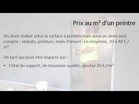 Tarif d'un peintre