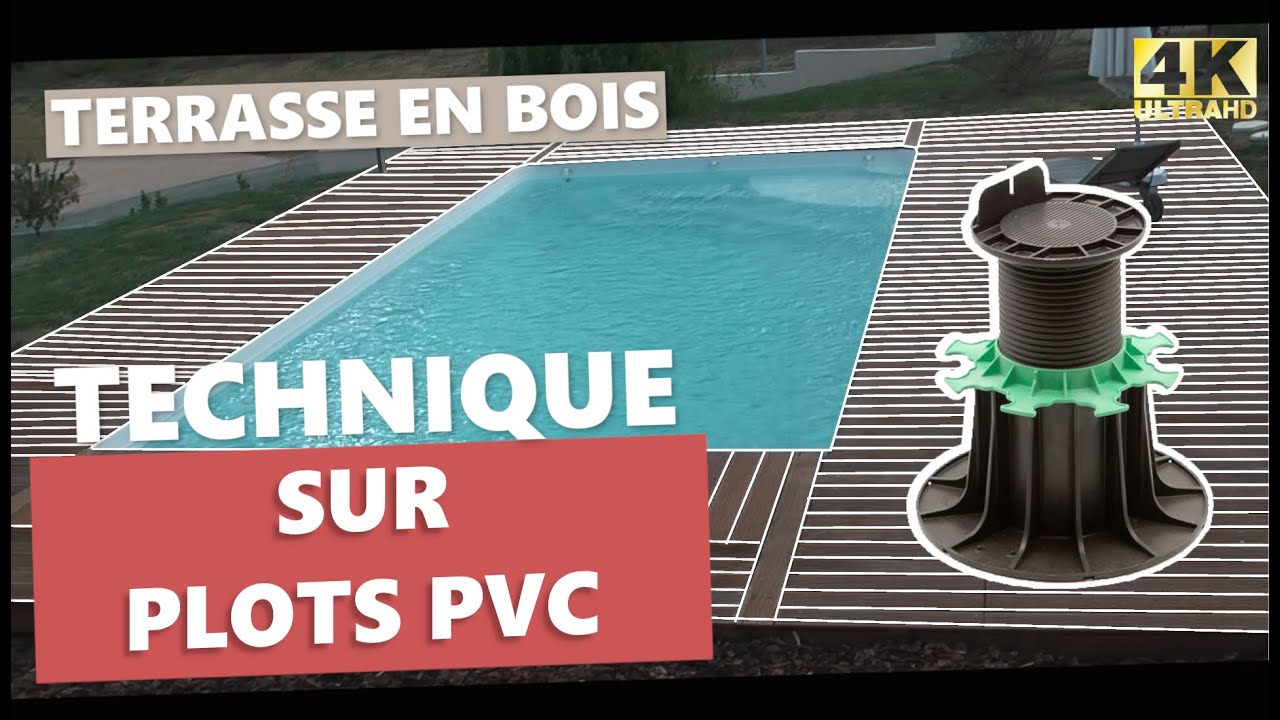 Réalisation d’une terrasse en bois sur plots en PVC